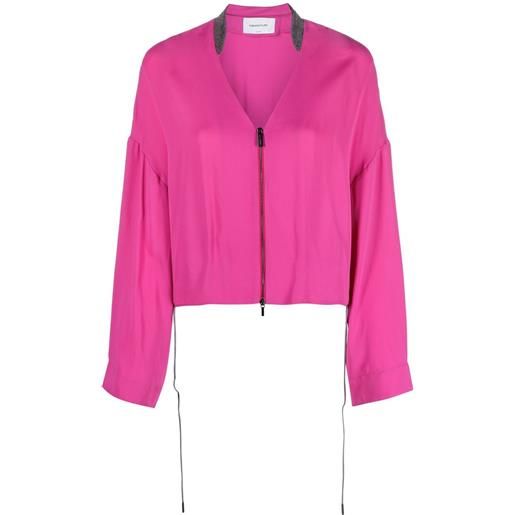 Fabiana Filippi giacca con scollo a v - rosa