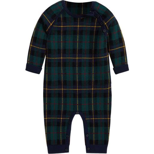 POLO RALPH LAUREN KIDS tutina a quadri - blu