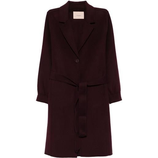 TWINSET cappotto monopetto - viola