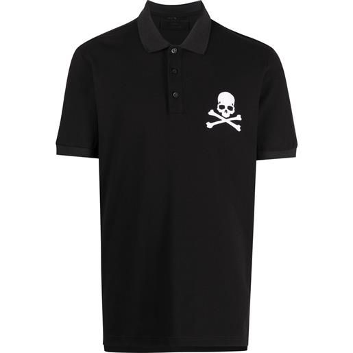 Philipp Plein polo a maniche corte - nero