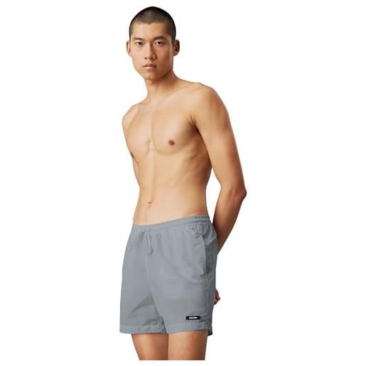 Calvin Klein uomo pantaloncino da bagno medium drawstring asciugatura rapida, grigio (quarry), m