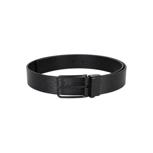 Calvin Klein adj casual round 35mm k50k513038 cintura regolabile, black (industrial mono black), 95 adulto