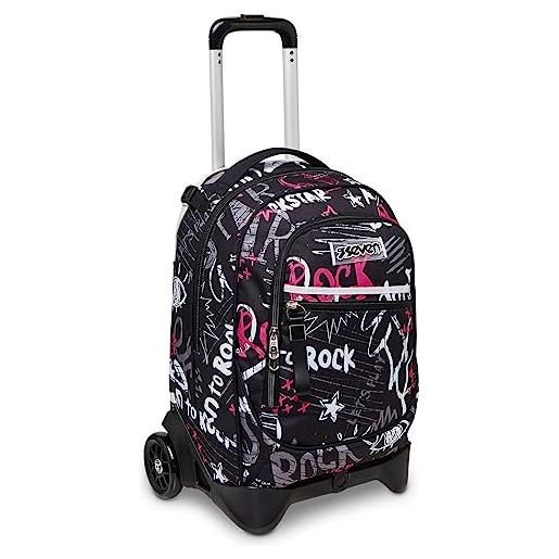 HTgroce Zaino magico reversibile con paillettes per bambini e ragazze, zaino per la scuola con ruote, zaino per la scuola con portapranzo unicorno verde., Verde - Gufo, M, Zaino per bambini