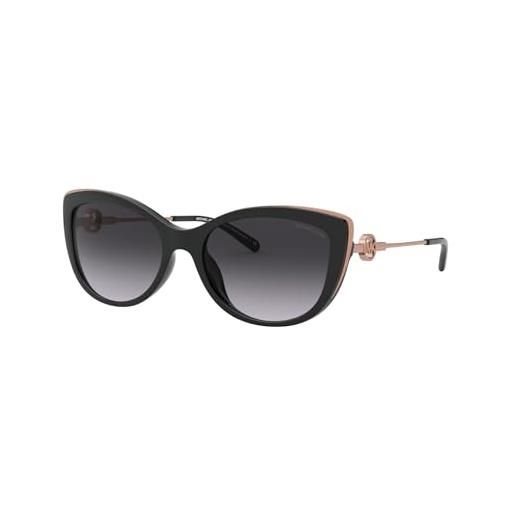 Michael Kors 0mk2127u occhiali, black/grey shaded, 55 unisex-adulto