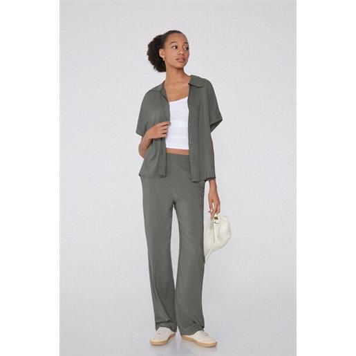 Tezenis camicia mezza manica in viscosa donna verde