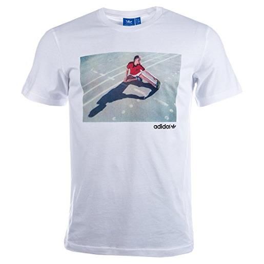 adidas uomo ragazza maglietta, uomo, girl, bianco, l