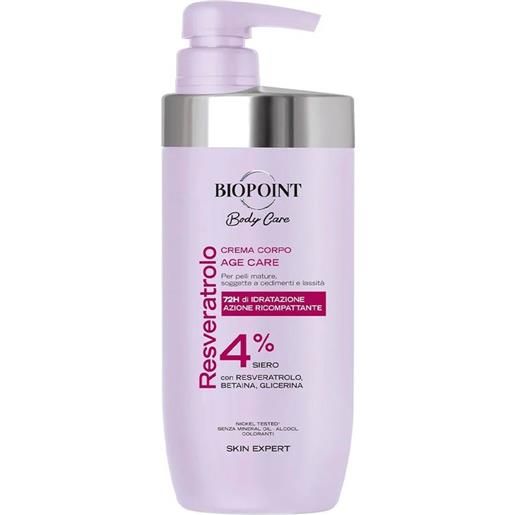 Biopoint crema corpo age care resveratrolo 500 ml