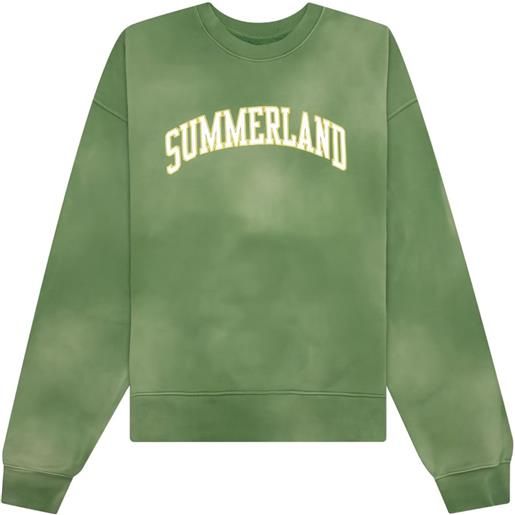 Nahmias felpa summerland collegiate girocollo - verde