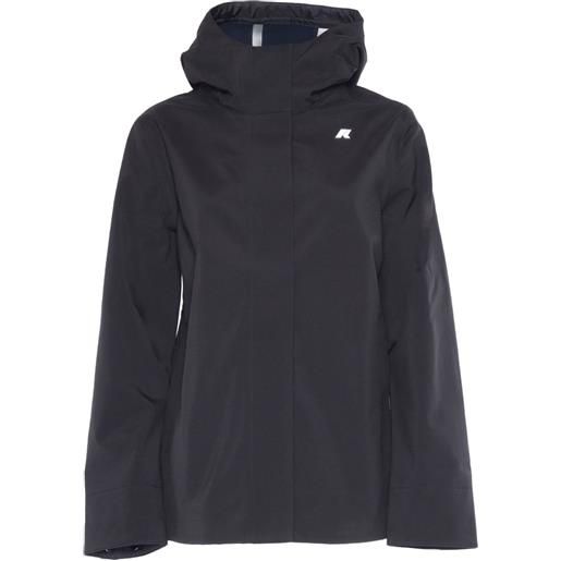 K-Way parka madalina con cappuccio - nero