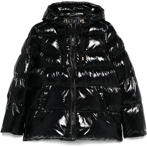 PINKO piumino con cappuccio - nero