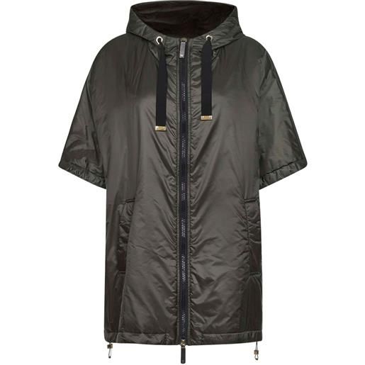 Max Mara impermeabile con cappuccio - nero