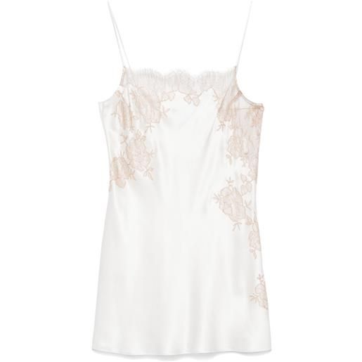 Carine Gilson abito stile sottoveste calais-caudry - toni neutri