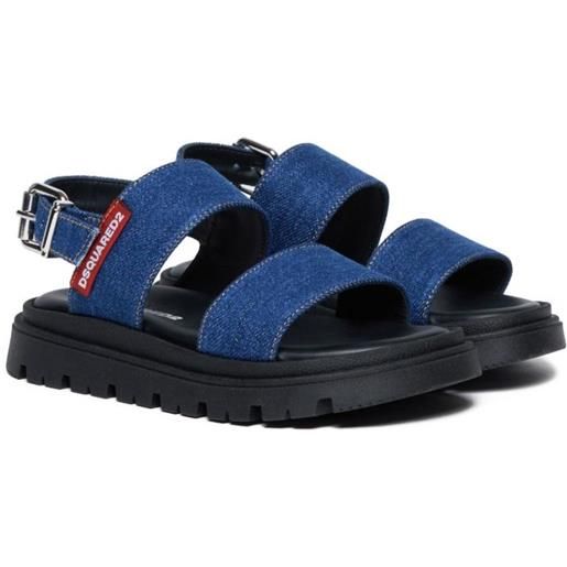 DSQUARED2 KIDS sandali con cinturino posteriore - blu