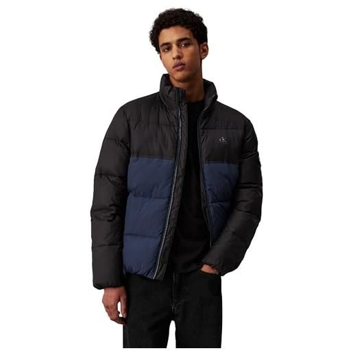 Calvin Klein jeans uomo piumino giacca da mezza stagione, multicolore (ink/ck black), xl