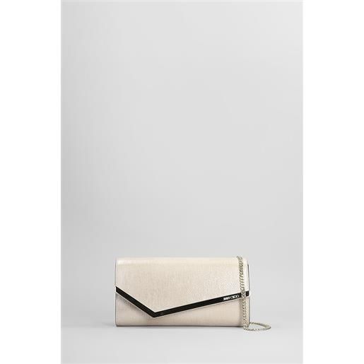 Jimmy Choo pochette emmie in poliestere oro