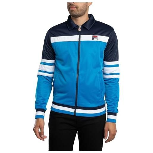 FILA uomo giacca da tuta tamer, strong blue/navy/white, l