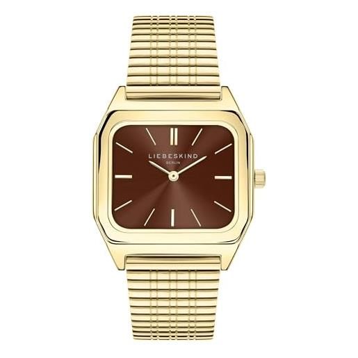 Liebeskind berlin orologio donna lt-0483-mq acciaio inossidabile in ip oro con cinturino in acciaio
