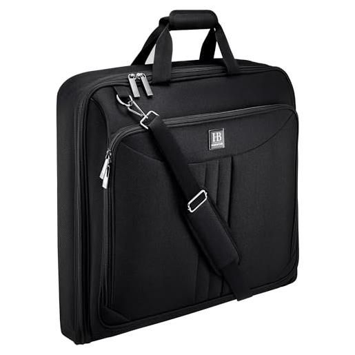 Set 3 Sacchetti Porta Abiti Da Viaggio Your Bags, 137 Cm, Nero Con Finestra
