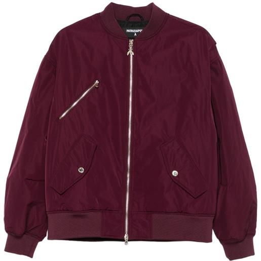 Patrizia Pepe bomber con zip - rosso