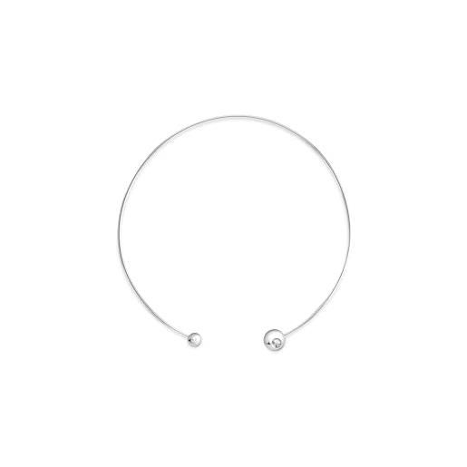 Calvin Klein collana rigida aperta da donna collezione sculptural bubbles in acciaio inossidabile - 35000784