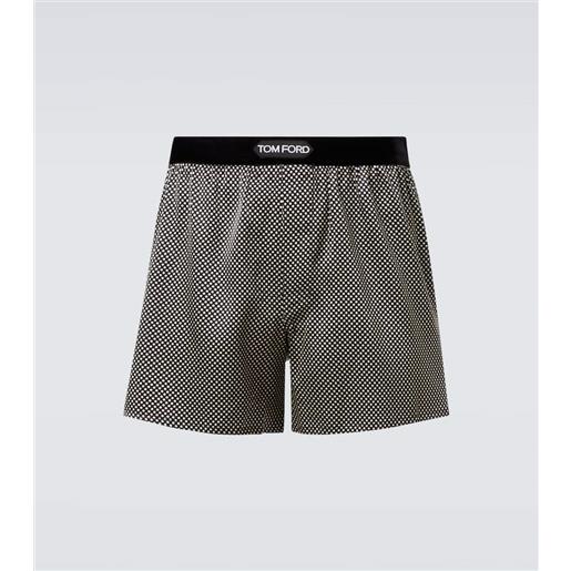 Tom Ford shorts in misto seta a pois