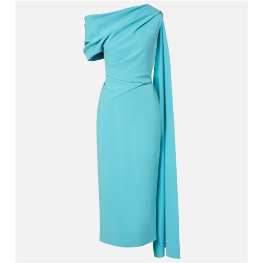 Roksanda abito midi maite in crãªpe con mantella