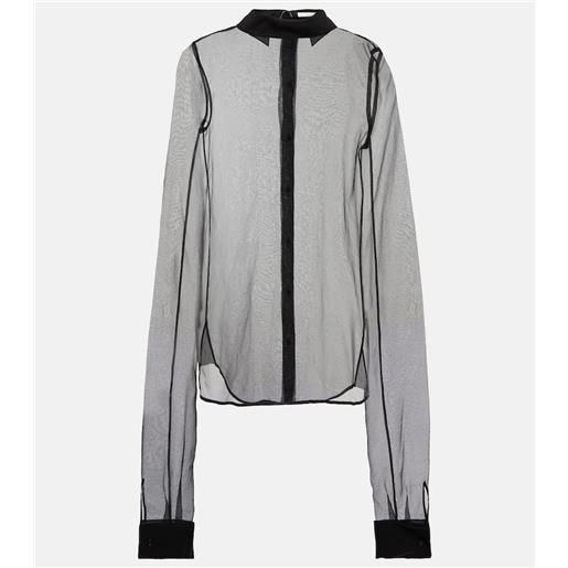 The Row blusa alastor in organza di seta