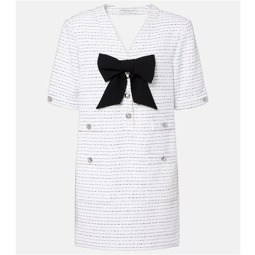 Alessandra Rich abito corto in tweed con paillettes