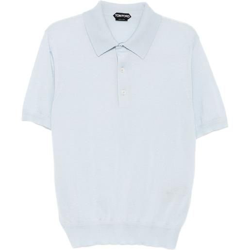 TOM FORD polo in maglia - blu