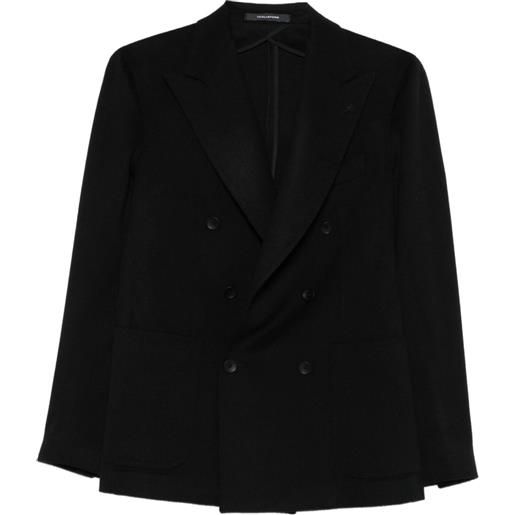 Tagliatore completo doppiopetto in lana - nero