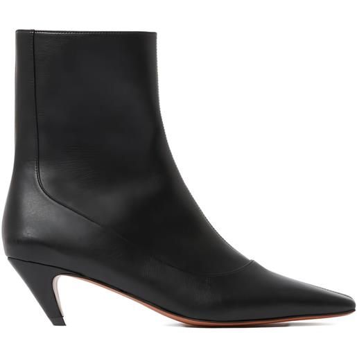 Stella McCartney stivaletti con punta quadrata - nero