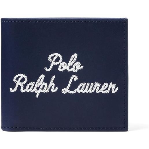 Polo Ralph Lauren portafoglio con ricamo - blu