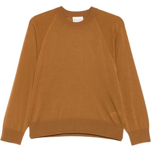 Forte Forte felpa in lana con maniche raglan - marrone