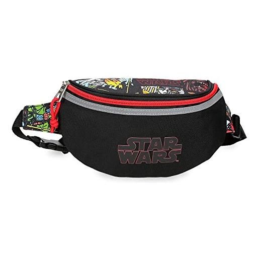 Star Wars galactic team grande marsupio nero 34x13x7 cm poliestere