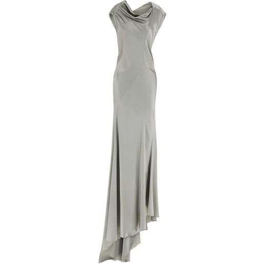 Alberta Ferretti abito asimmetrico - grigio