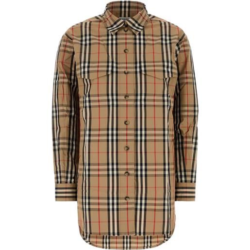 Burberry camicia a quadri - toni neutri