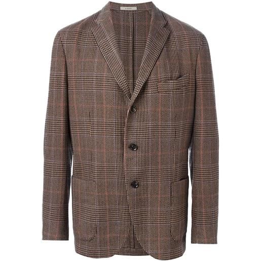 Boglioli prince of wales check blazer - marrone