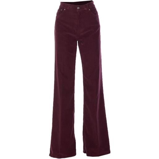 DONDUP pantaloni a coste - viola