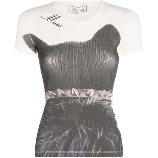 Blumarine t-shirt con stampa - bianco