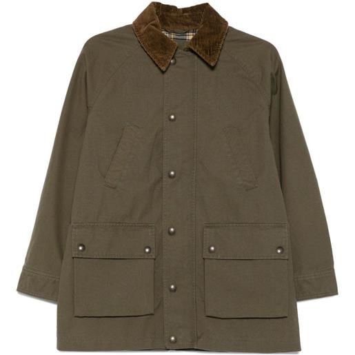 Polo Ralph Lauren cappotto con colletto a coste - verde