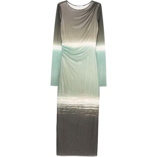 Patrizia Pepe abito midi con stampa - verde