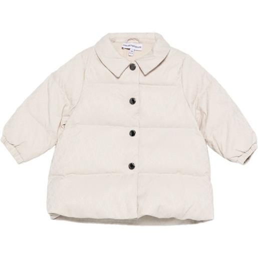 Emporio Armani Kids giacca trapuntata con monogramma - toni neutri
