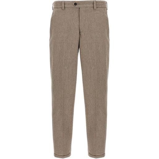 PT Torino pantaloni con risvolto - toni neutri
