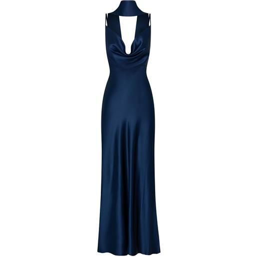 Nicholas abito con scollo a scialle - midnight