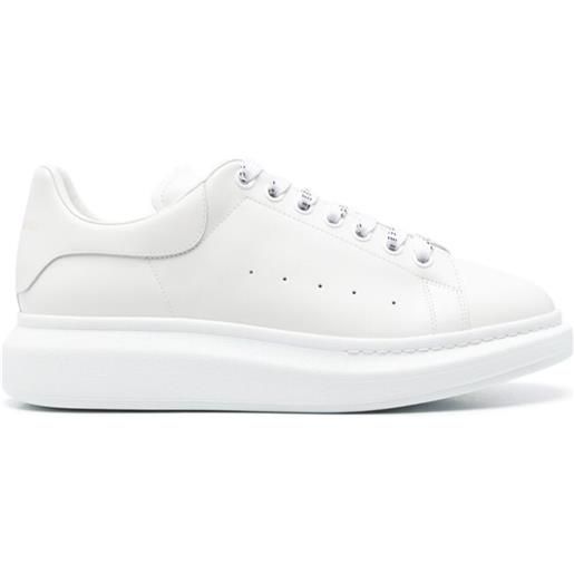 Alexander McQueen sneakers oversize in pelle - bianco