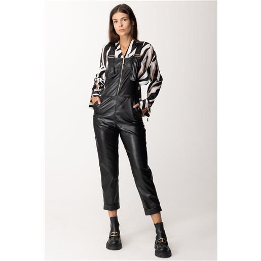 Simona Corsellini salopette in pelle donna a23cpsa001