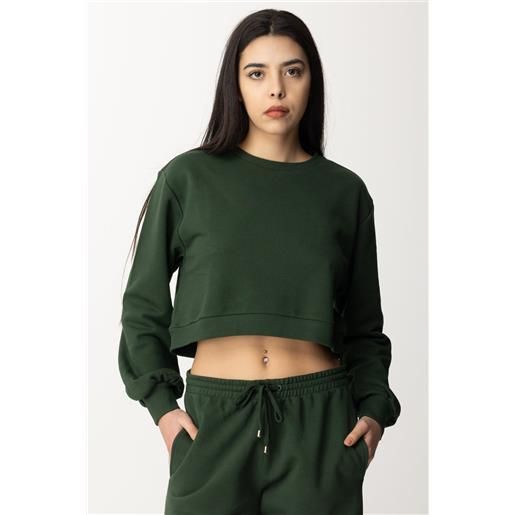 Patrizia Pepe felpa in cotone crop donna 8m1567 j174