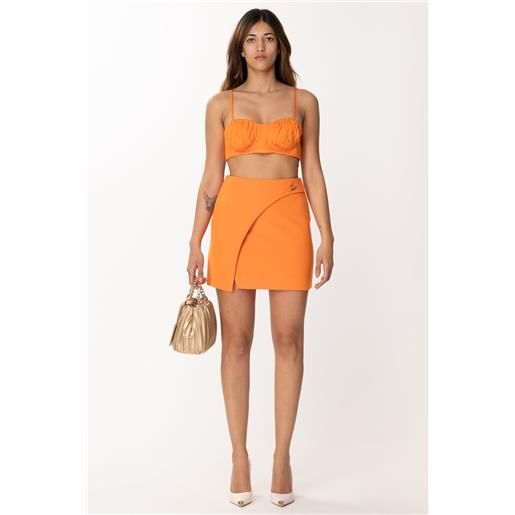 Simona Corsellini minigonna con patta frontale donna p23cpgo003