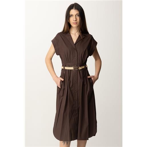 Twin-set abito chemisier con cintura donna 251tt2102