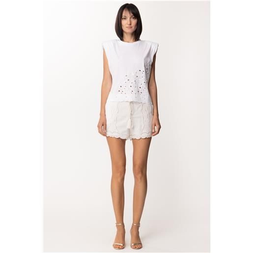 Patrizia Pepe shorts ricamati donna 2p1234 a6u2 w146